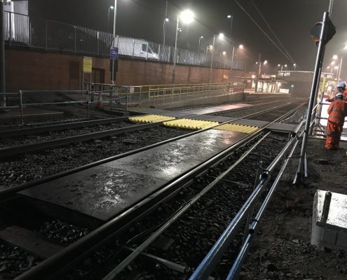 Crumpsall Stop Crossing with Underrun Protection & additional Skirrow Panel - MIF ACME Panel